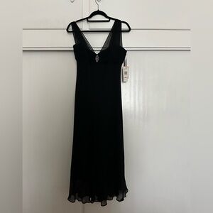 NWT Jones New York Black Silk Dress